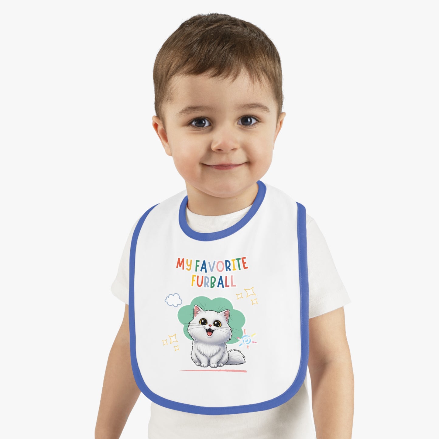 Persian Cat Favorite Furball Baby Bib