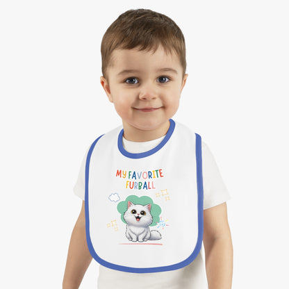 Persian Cat Favorite Furball Baby Bib