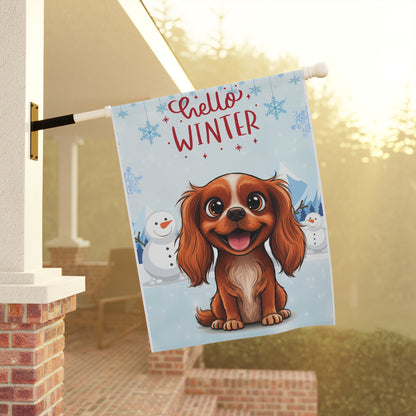 Cavalier Hello Winter Garden Banner