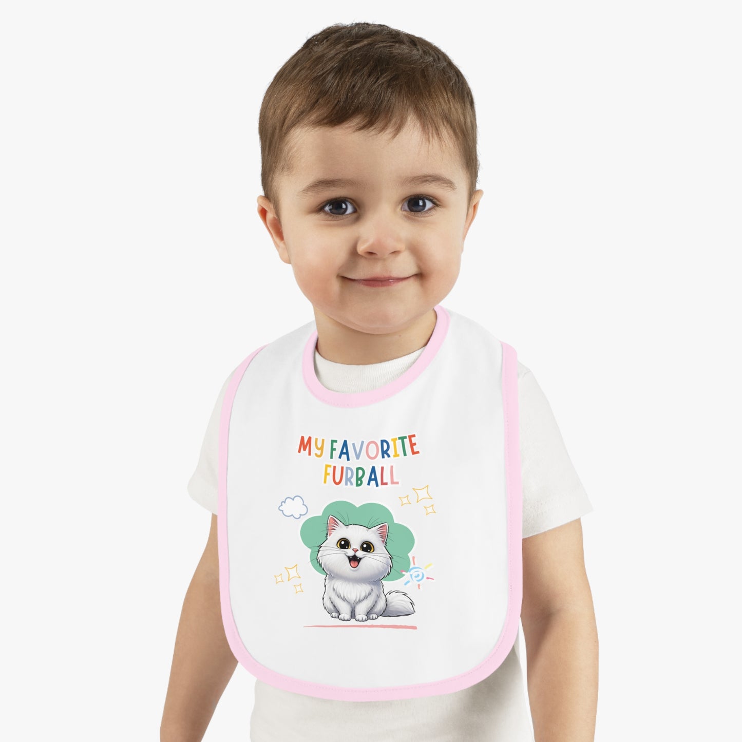 Persian Cat Favorite Furball Baby Bib