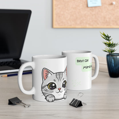 Cat Peek-a-Boo Mug | Best Cat Mama Gift