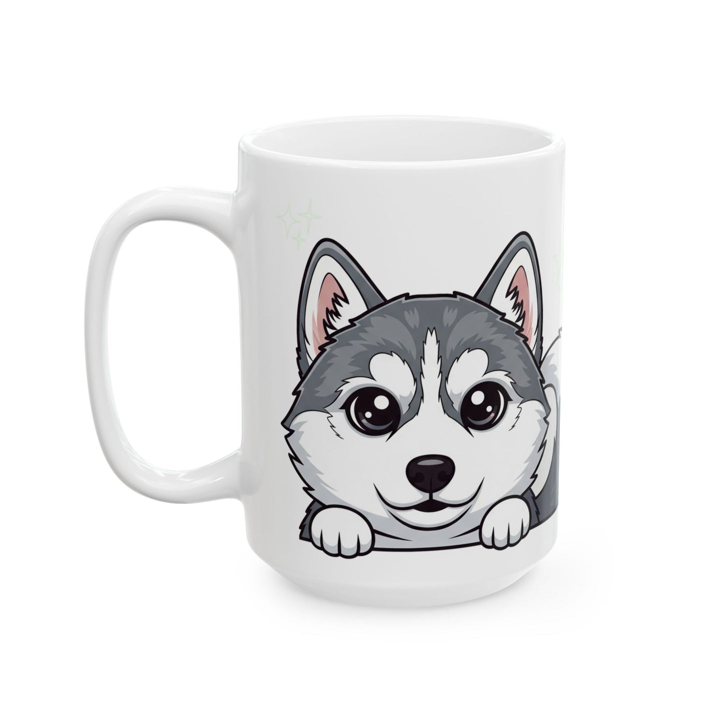 Husky Peek-a-Boo Mug | Best Husky Daddy Gift
