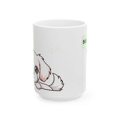 Maltese Peek-a-Boo Mug | Best Maltese Daddy Gift