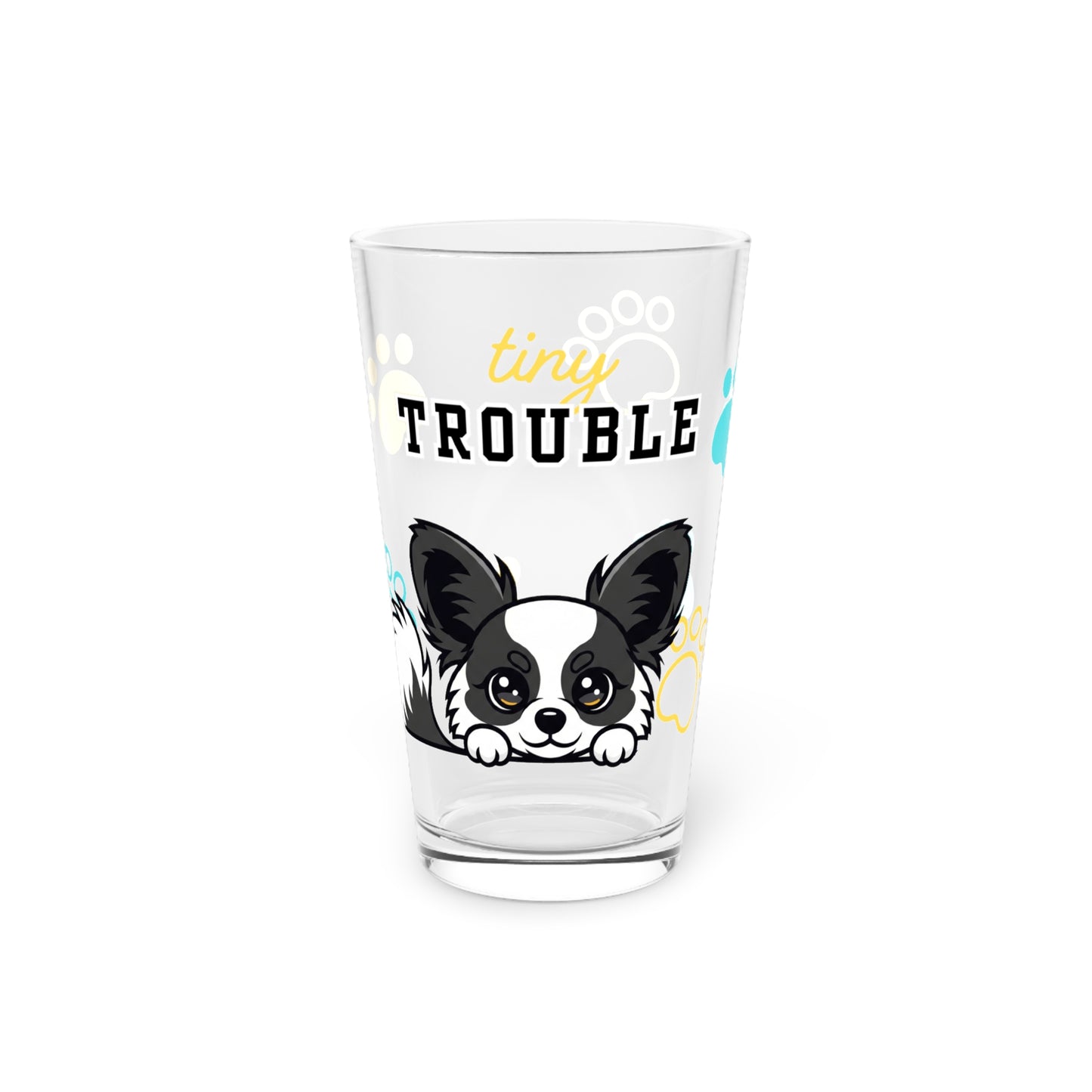 Papillon Tiny Trouble Pint Glass