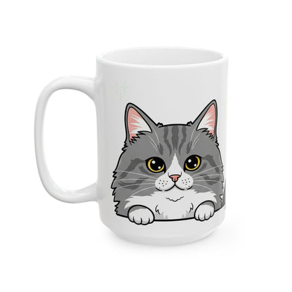 Cat Peek-a-Boo Mug | Best Cat Daddy Gift