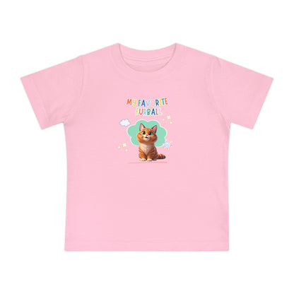 Short hair orange tabby cat Favorite Furball Baby Tee