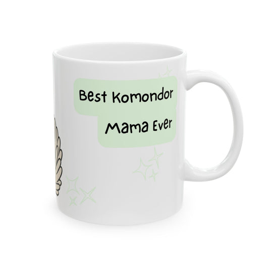 Komondor Peek-a-Boo Mug | Best Komondor Mama Gift