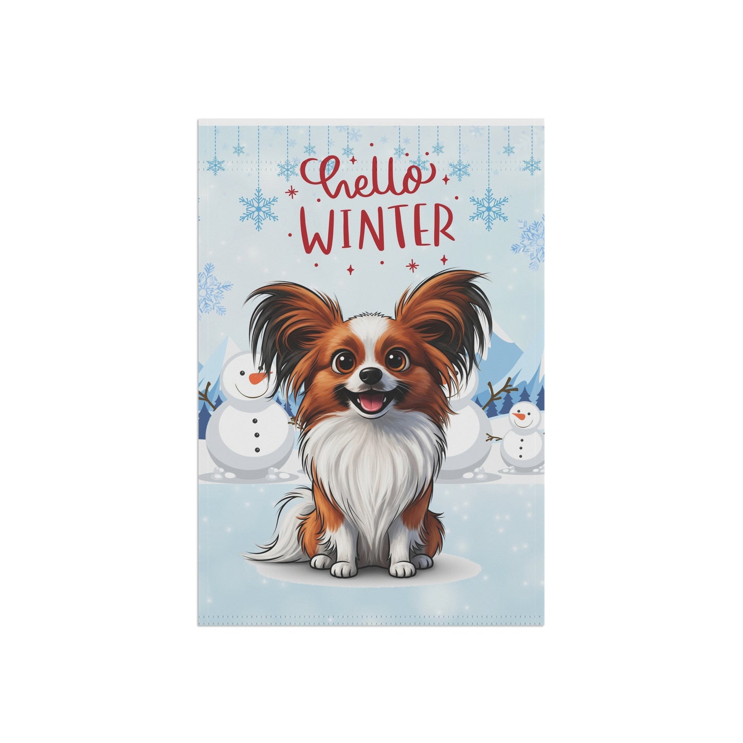 Papillon Hello Winter Garden Banner