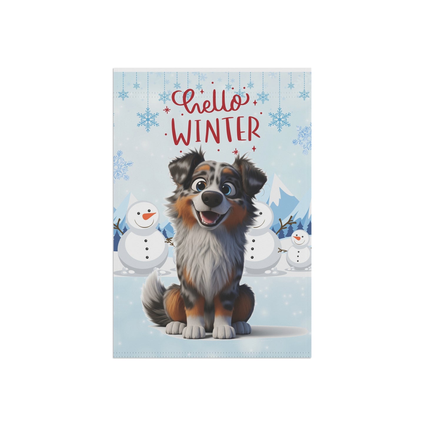 Aussie Hello Winter Garden Banner