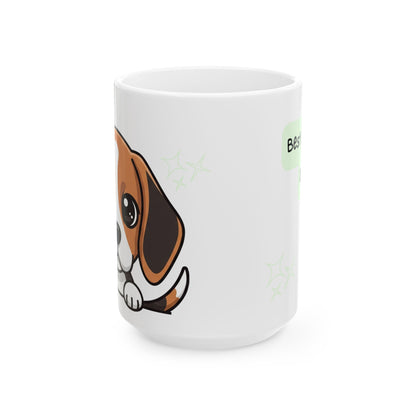 Beagle Peek-a-Boo Mug | Best Beagle Daddy Gift