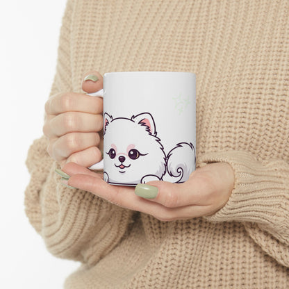 Pomeranian Peek-a-Boo Mug | Best Pomeranian Daddy Gift