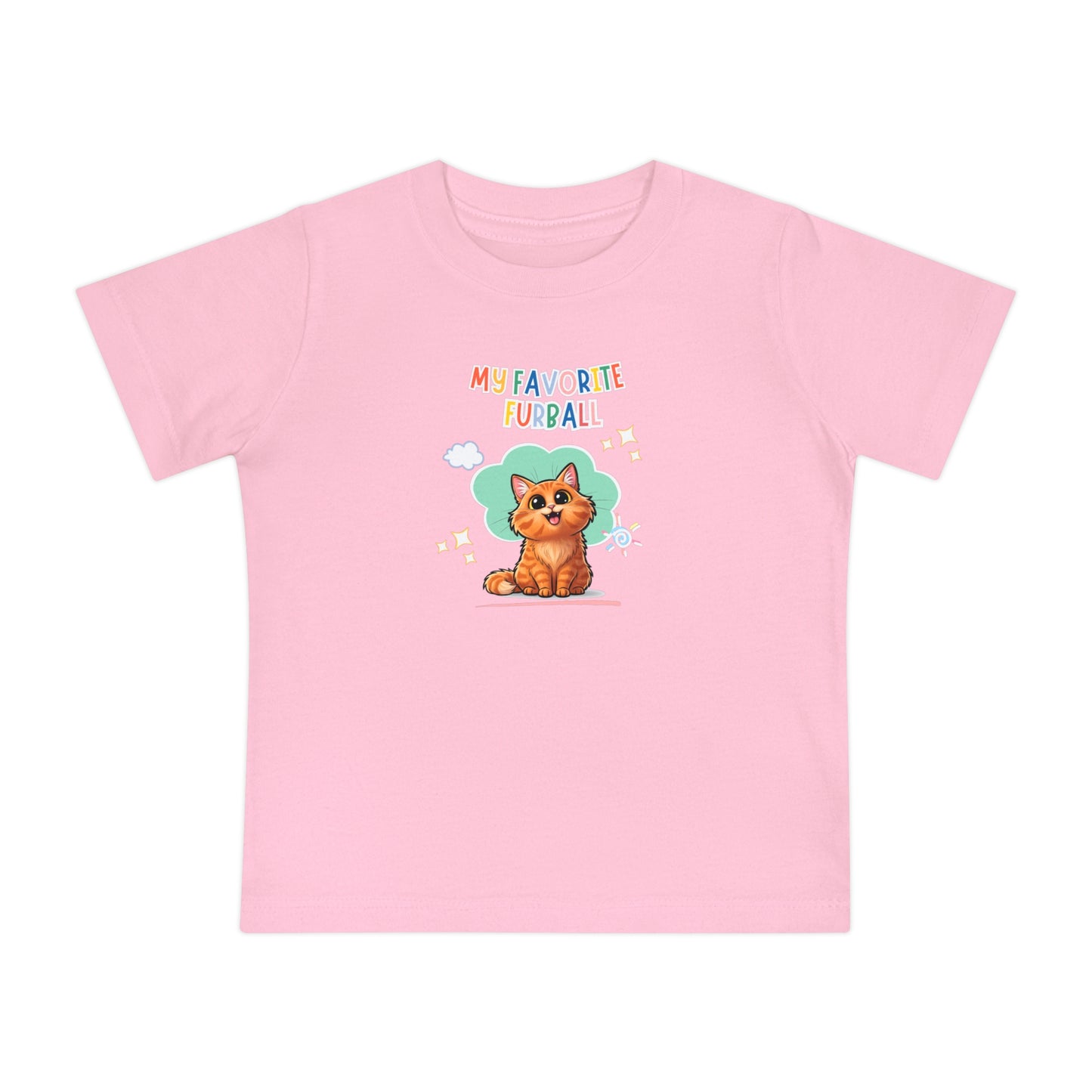 Long hair Orange Cat Favorite Furball Baby Tee