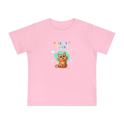 Long hair Orange Cat Favorite Furball Baby Tee