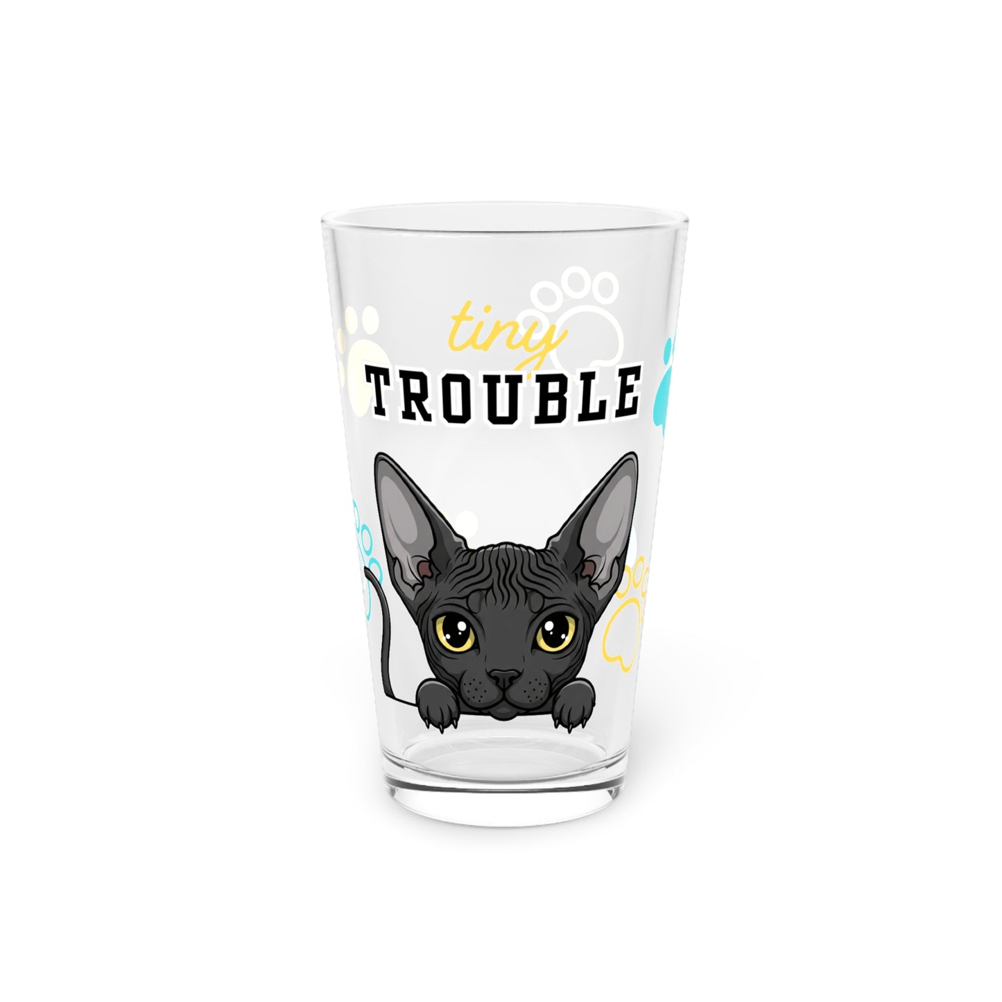 Sphynx Tiny Trouble Pint Glass
