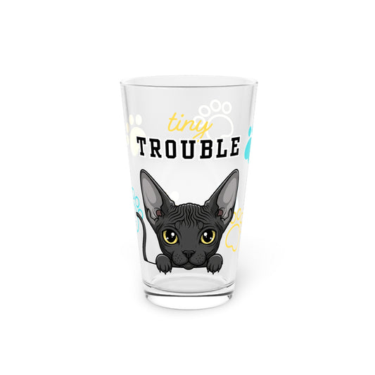 Sphynx Tiny Trouble Pint Glass