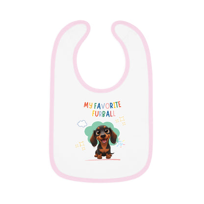 Dacshund Favorite Furball Baby Bib