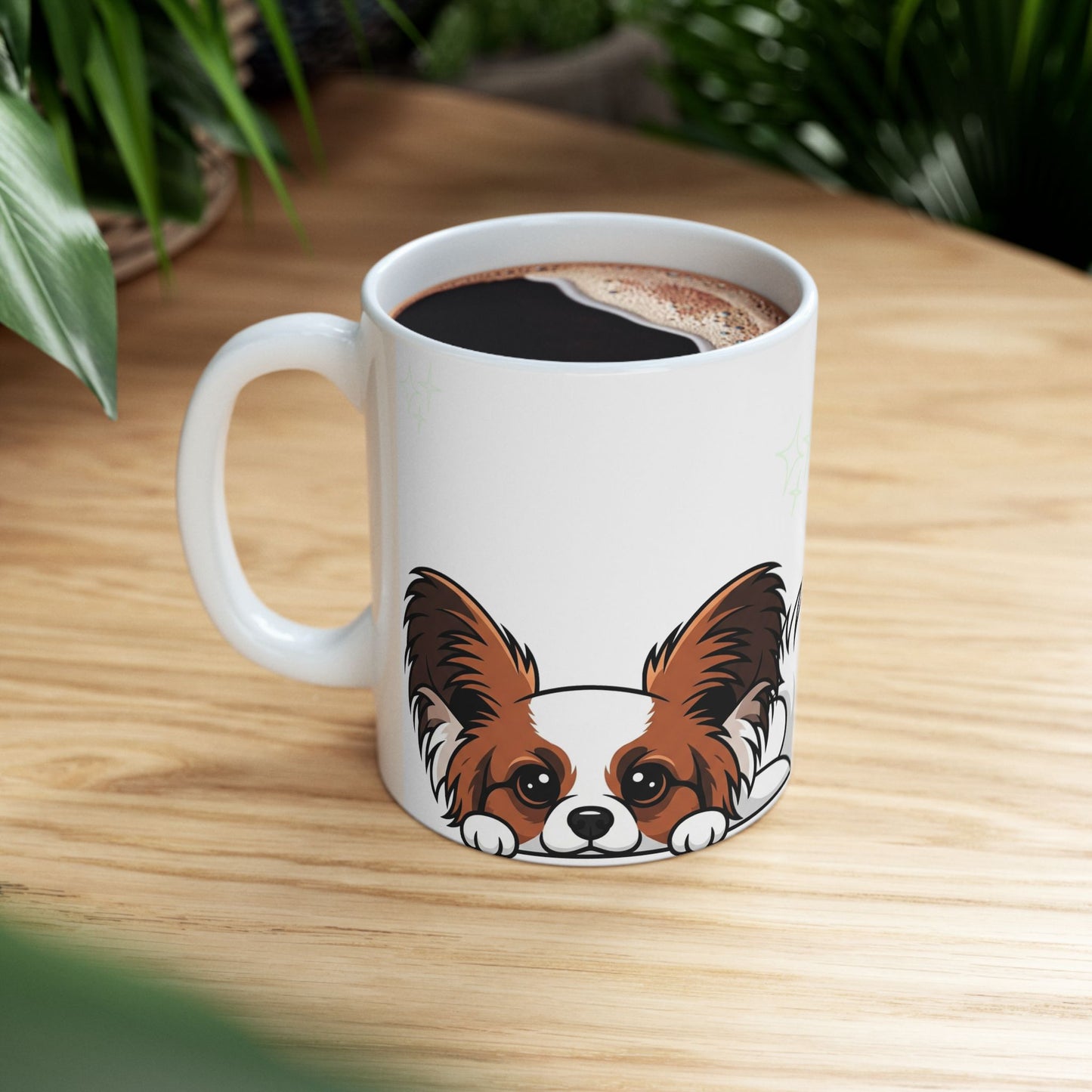 Papillon Peek-a-Boo Mug | Best Papillon Daddy Gift