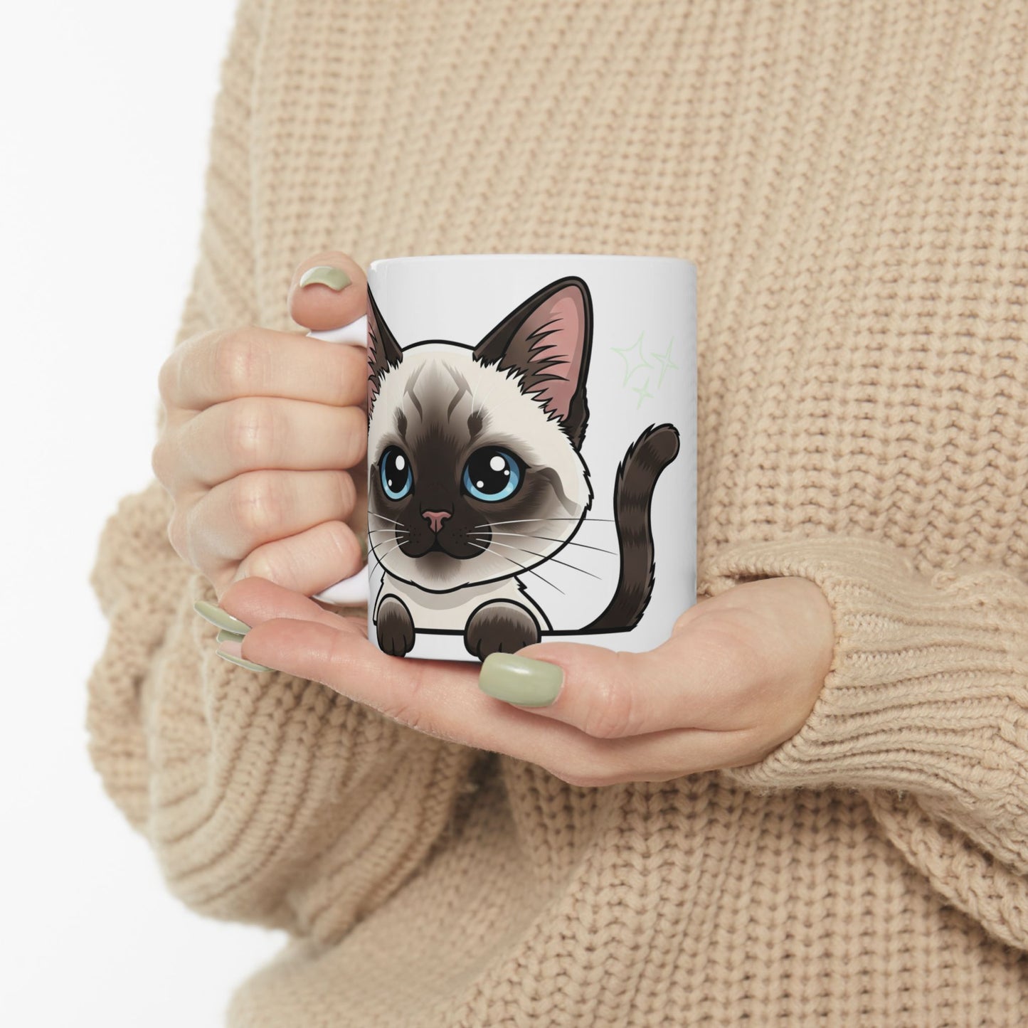 Siamese Peek-a-Boo Mug | Best Siamese Mama Gift