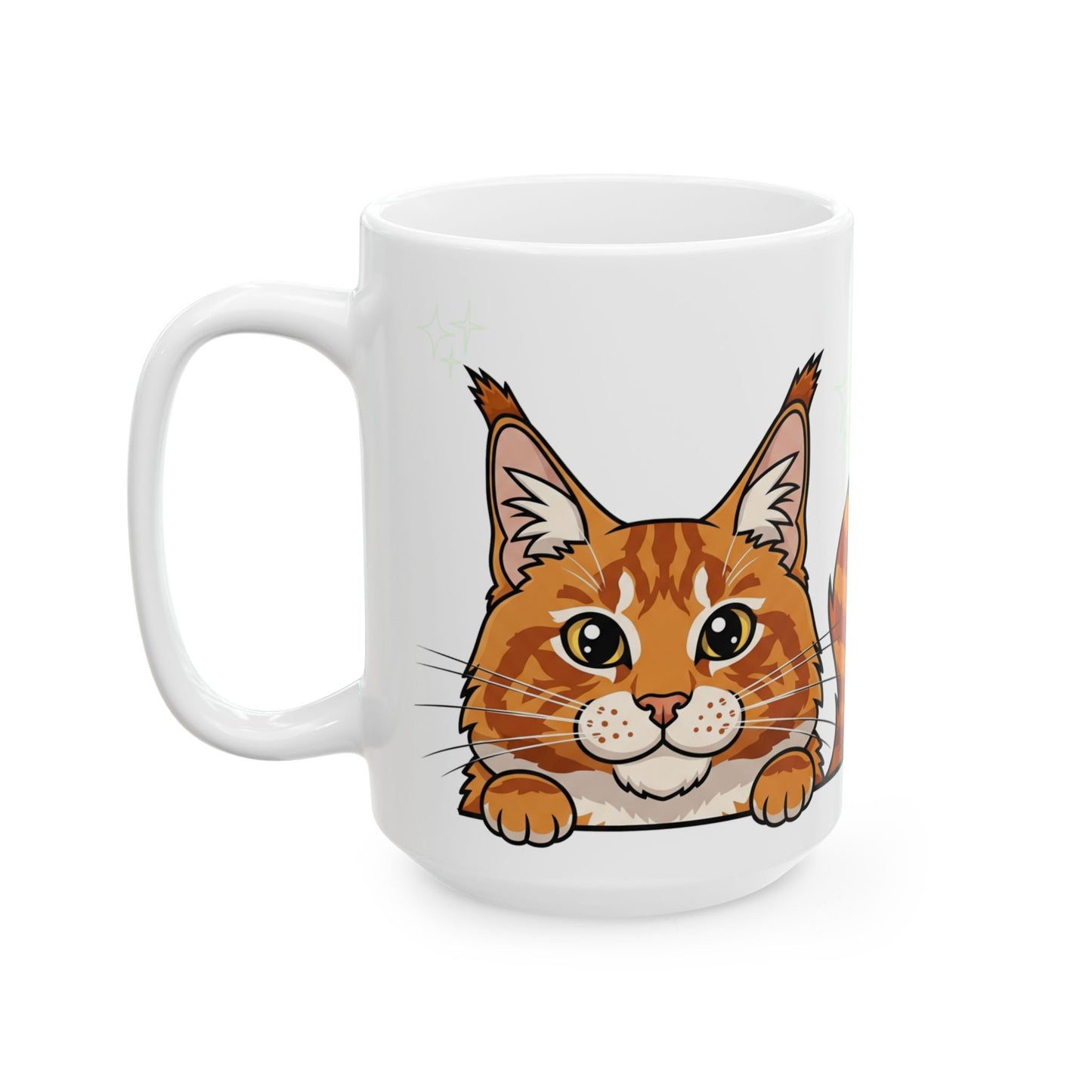 Maine Coon Peek-a-Boo Mug | Best Maine Coon Daddy Gift
