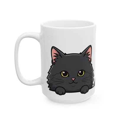 Cat Peek-a-Boo Mug | Best Cat Daddy Gift