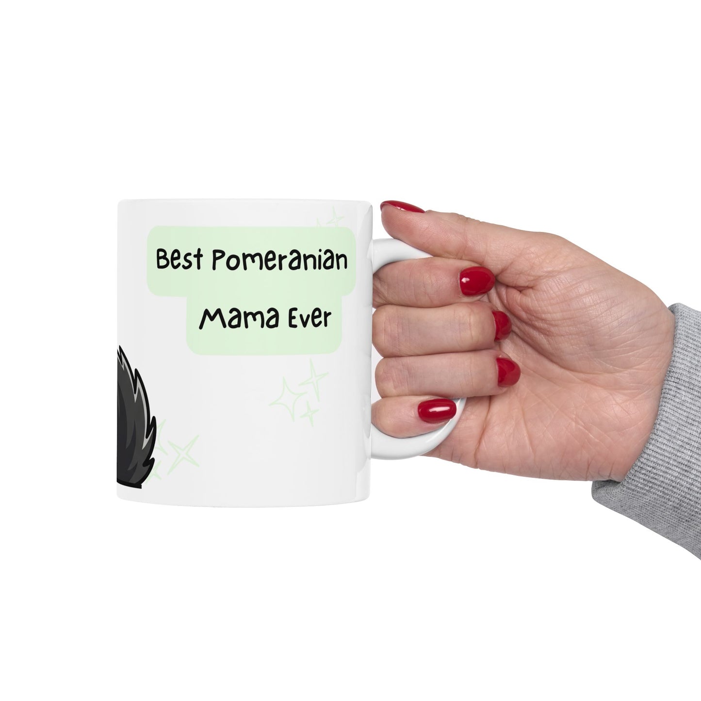 Pomeranian Peek-a-Boo Mug | Best Pomeranian Mama Gift