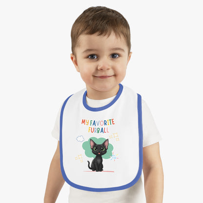 Devon Rex Favorite Furball Baby Bib