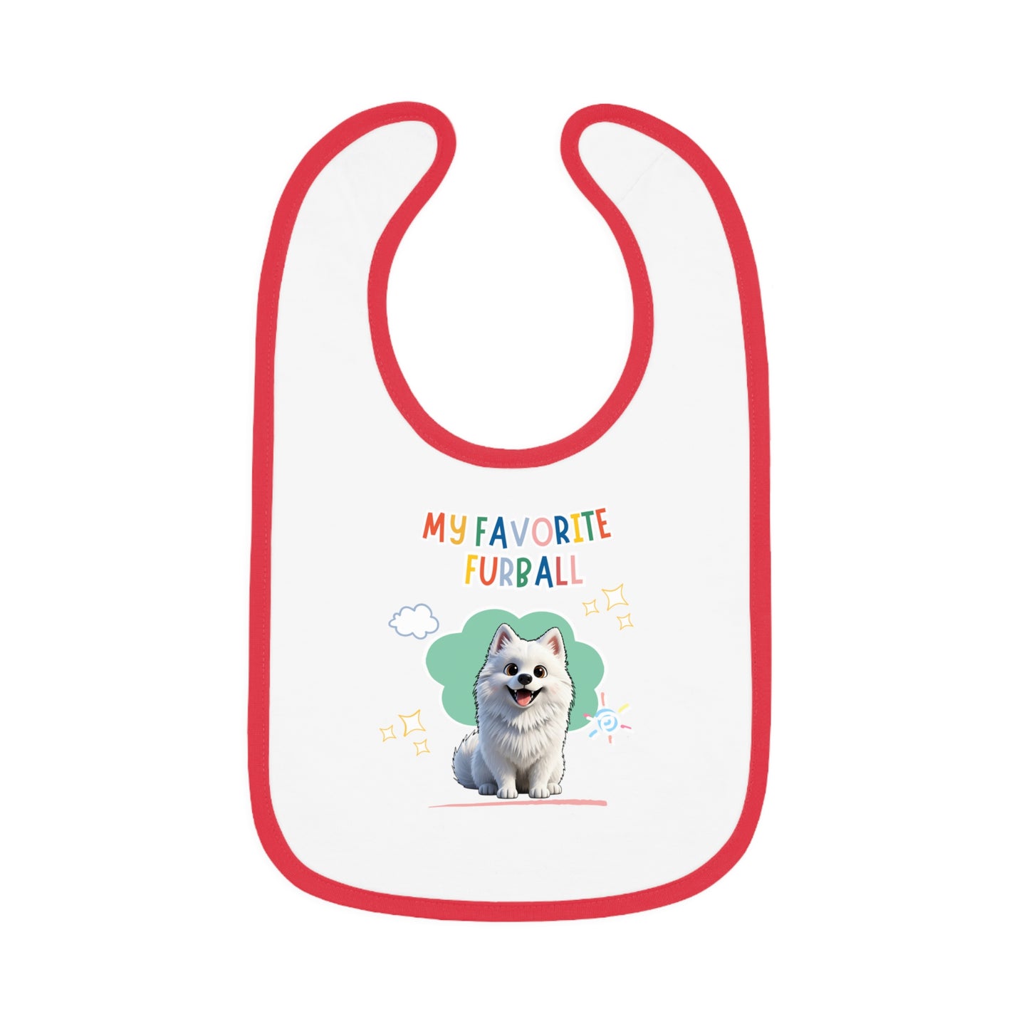 Samoyed Favorite Furball Baby Bib