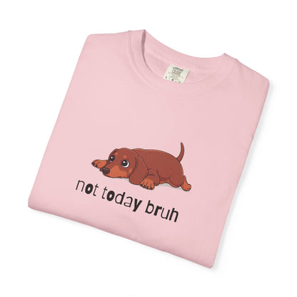 Dacshund Not Today Bruh T-Shirt