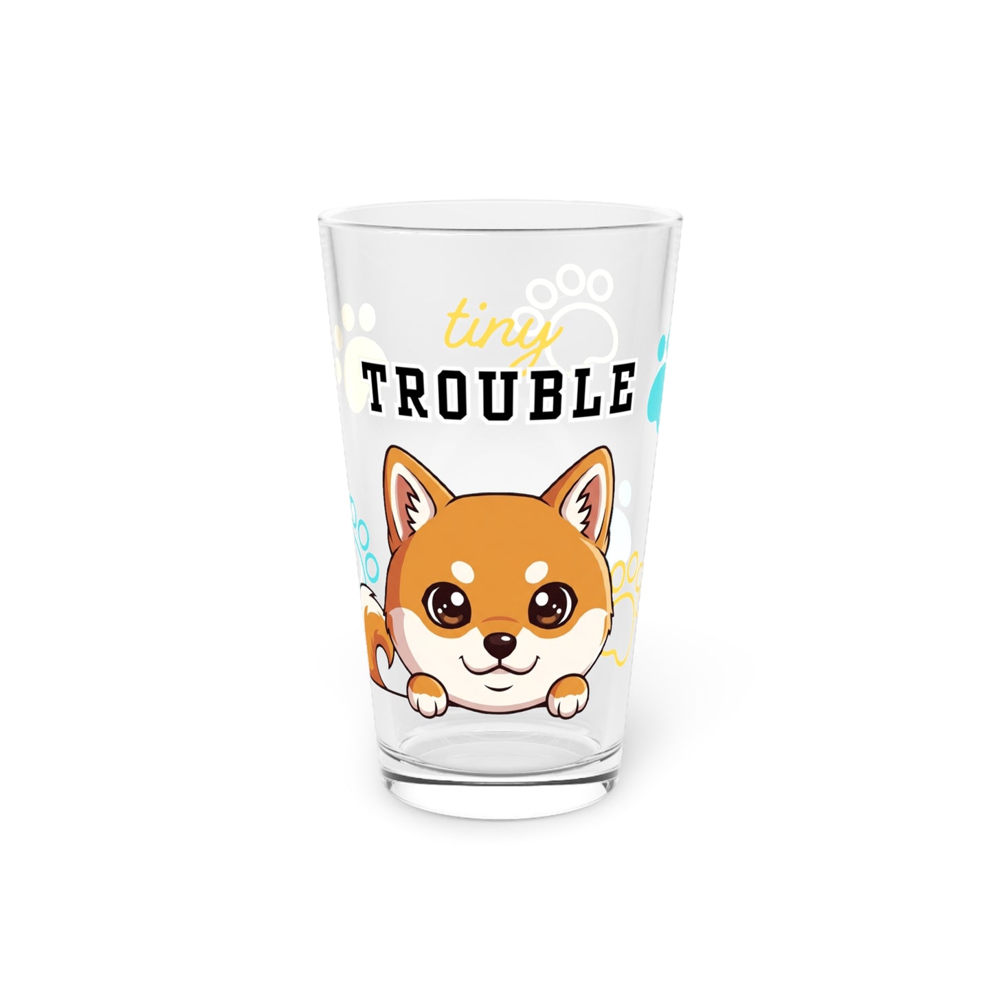 Shiba Tiny Trouble Pint Glass