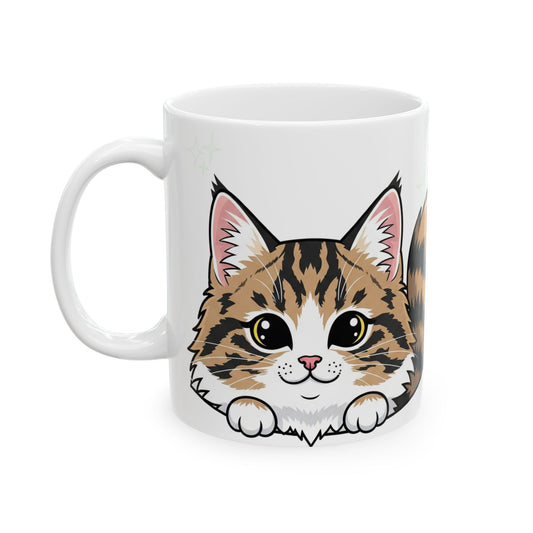 Norwegian Forest Cat Peek-a-Boo Mug | Best Norwegian Forest Mama Gift