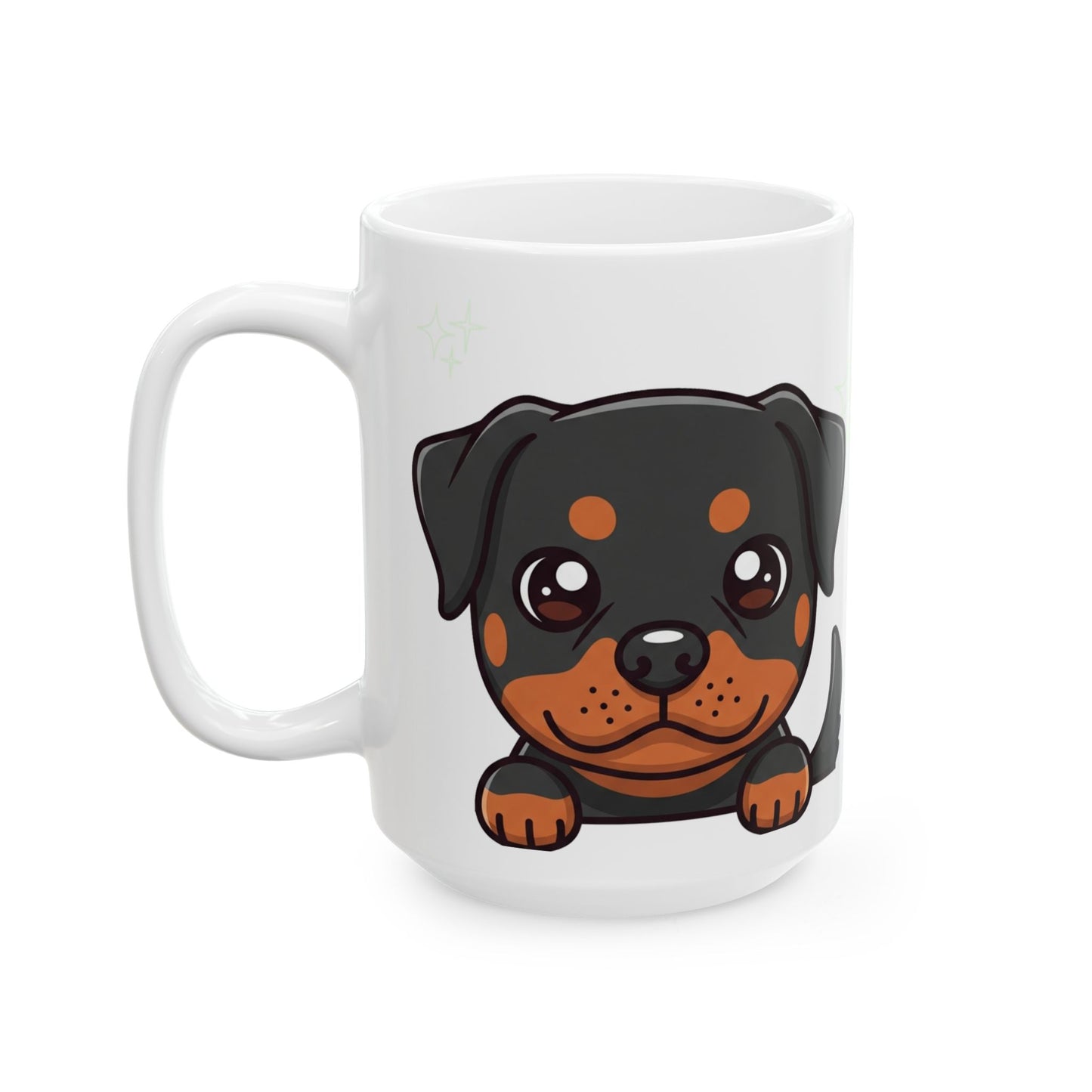 Rottweiler Peek-a-Boo Mug | Best Rottweiler Mama Gift