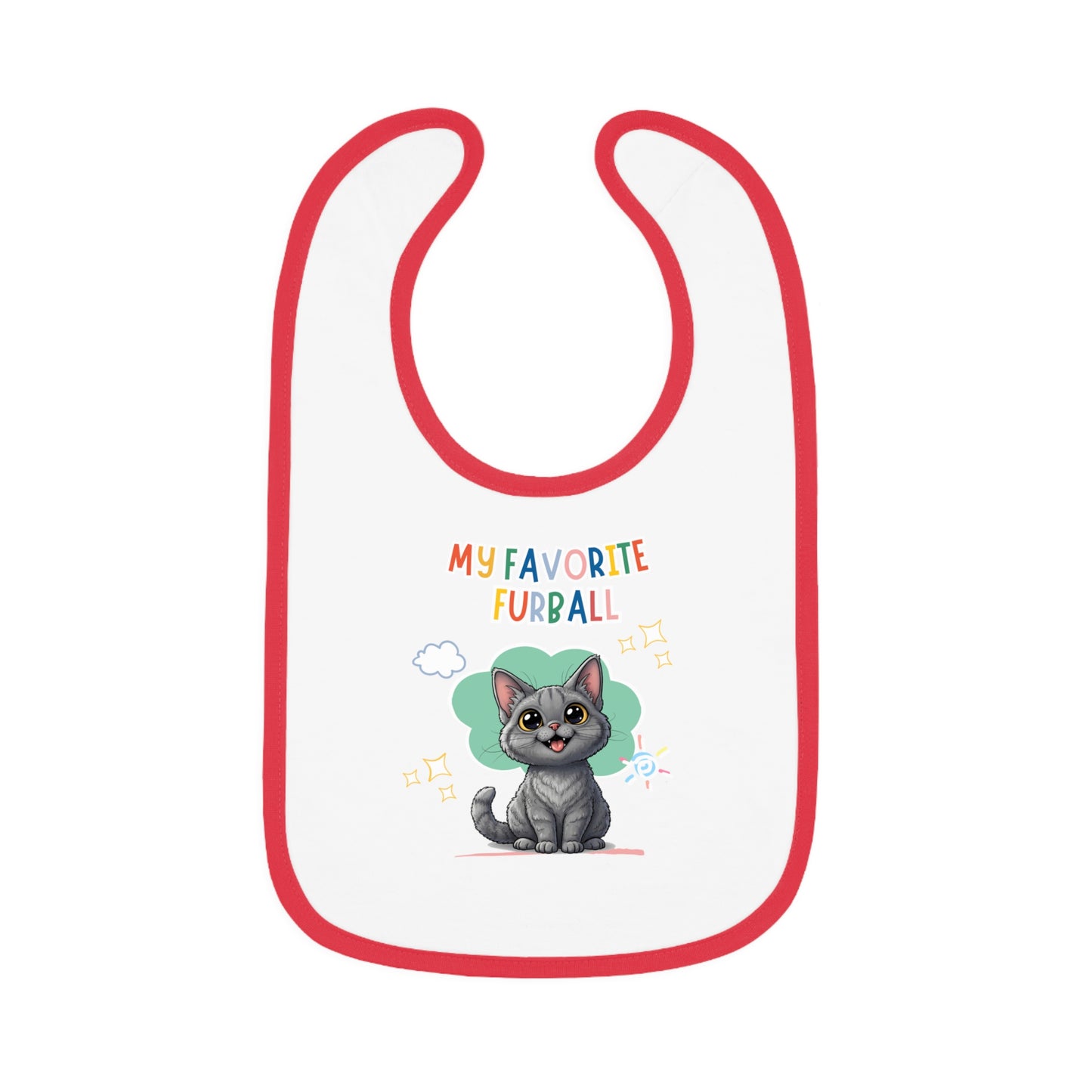 Selkirk Rex Favorite Furball Baby Bib