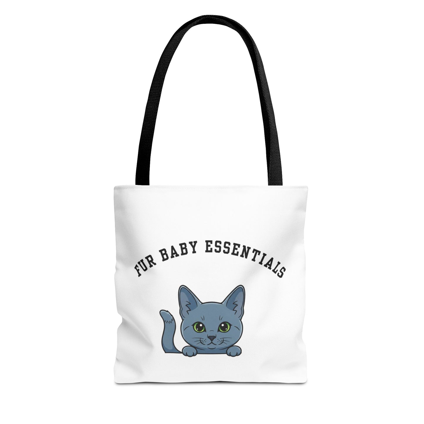 Short hair gray cat FurBaby Tote Bag