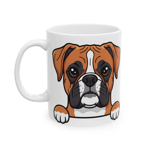 Boxer Peek-a-Boo Mug | Best Boxer Daddy Gift