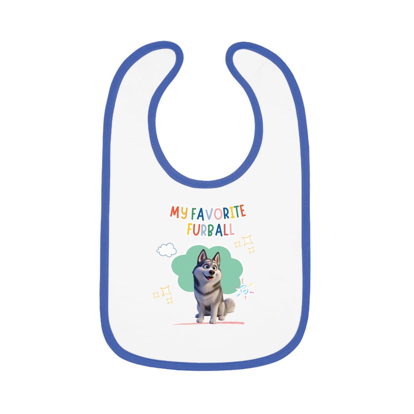 Husky Favorite Furball Baby Bib