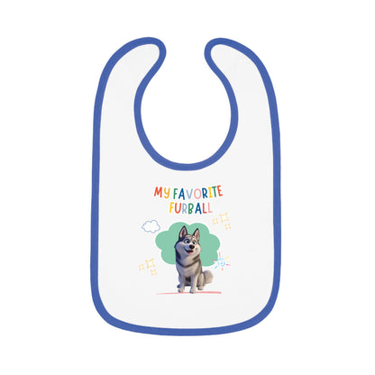 Husky Favorite Furball Baby Bib