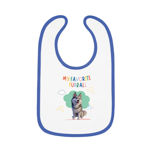 Husky Favorite Furball Baby Bib
