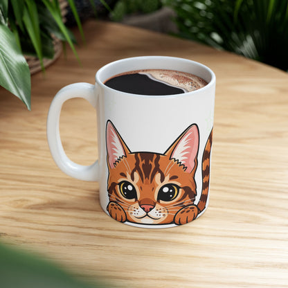 Bengal Peek-a-Boo Mug | Best Bengal Daddy Gift
