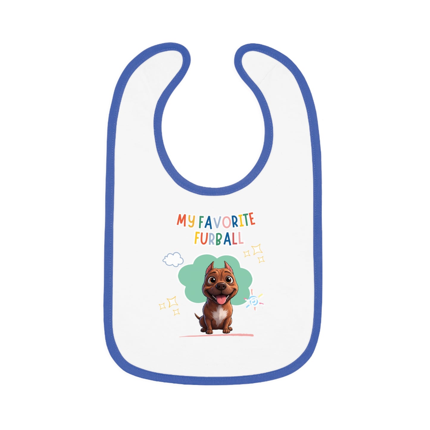 Pitbull Favorite Furball Baby Bib