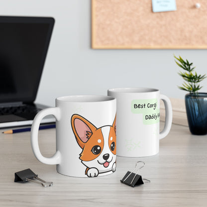Corgi Peek-a-Boo Mug | Best Corgi Daddy Gift