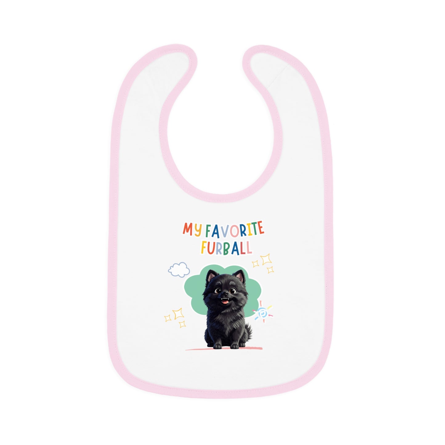 Pomeranian Favorite Furball Baby Bib