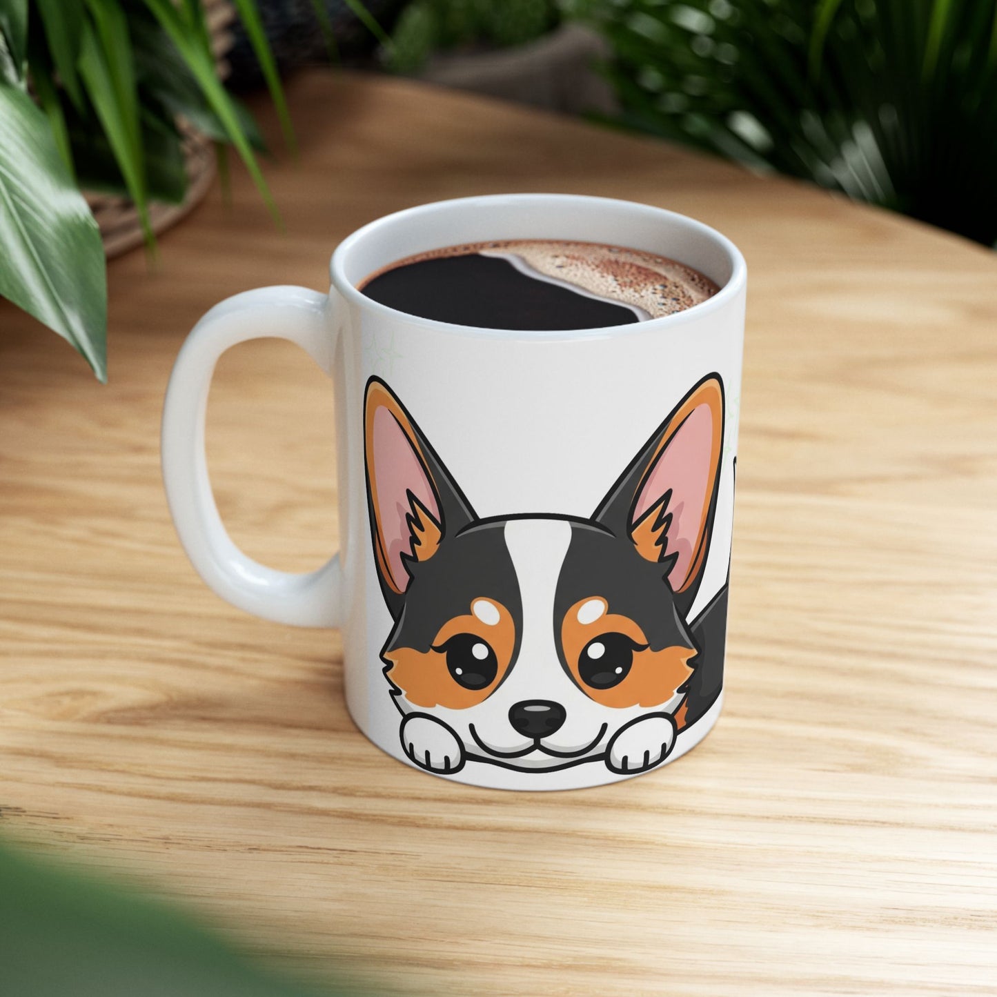 Corgi Peek-a-Boo Mug | Best Corgi Daddy Gift
