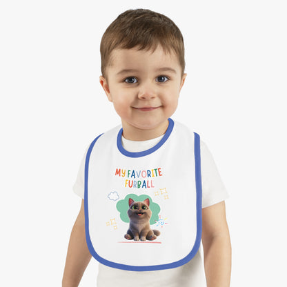 Shorthair Brown Tabby Cat Favorite Furball Baby Bib