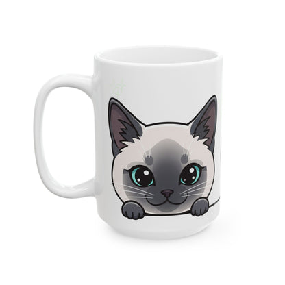 Siamese Peek-a-Boo Mug | Best Siamese Mama Gift