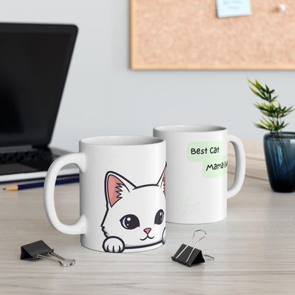 Cat Peek-a-Boo Mug | Best Cat Mama Gift