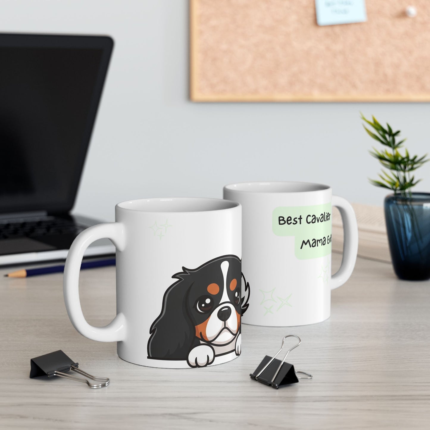 Cavalier King Charles Spaniel Peek-a-Boo Mug | Best Cavalier Mama Gift