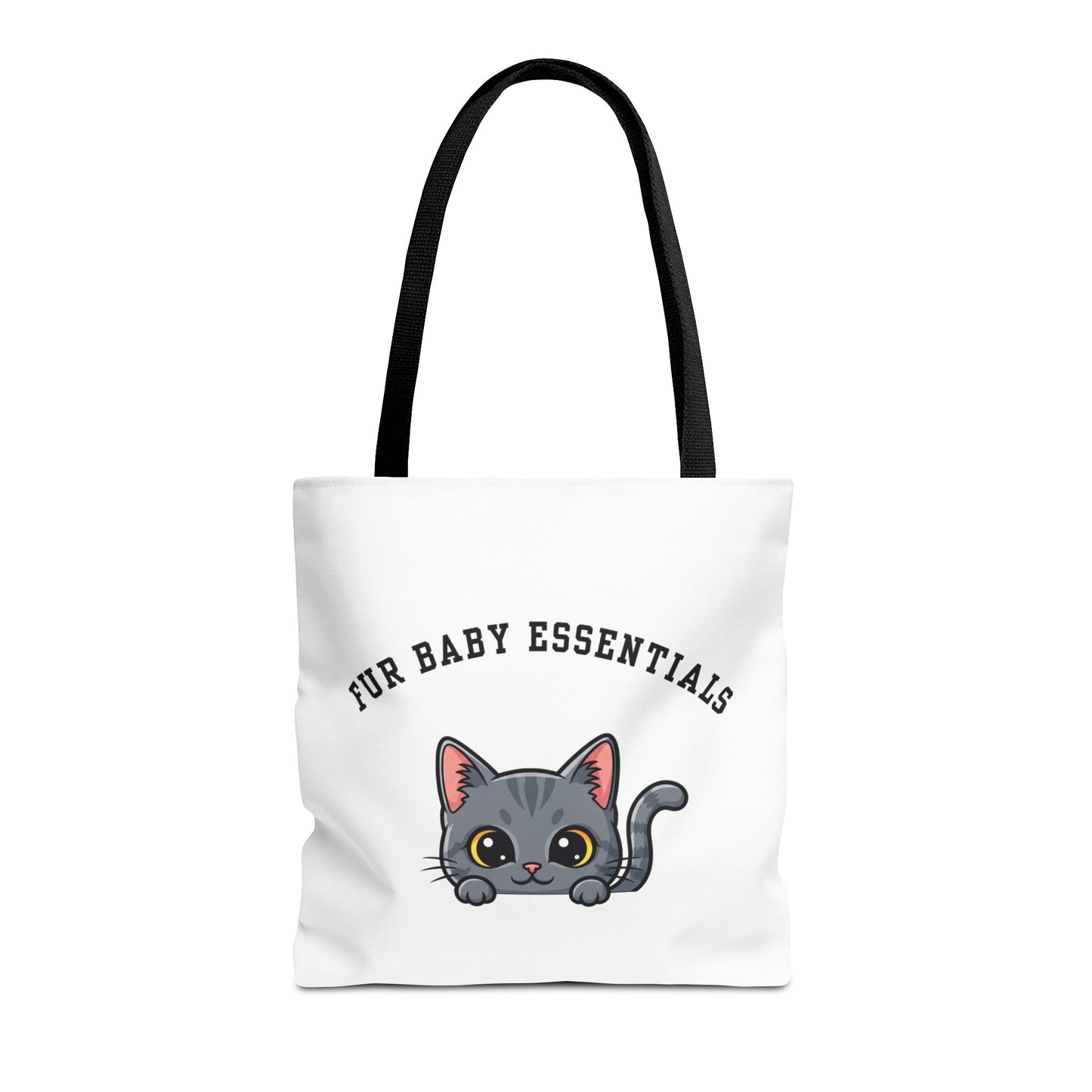 Short hair gray cat FurBaby Tote Bag