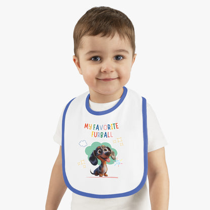 Dacshund Favorite Furball Baby Bib