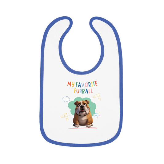 Bulldog Favorite Furball Baby Bib