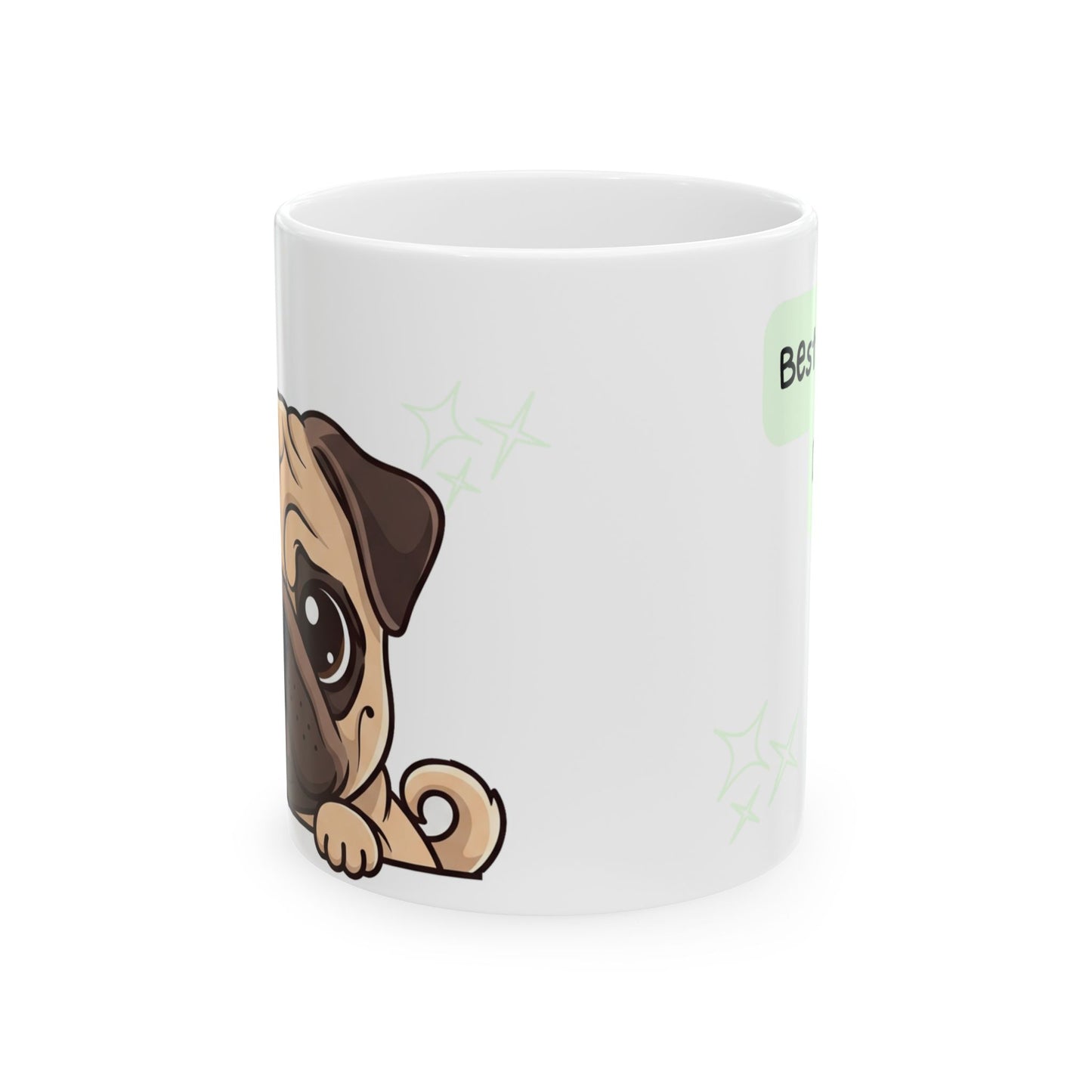 Pug Peek-a-Boo Mug | Best Pug Daddy Gift